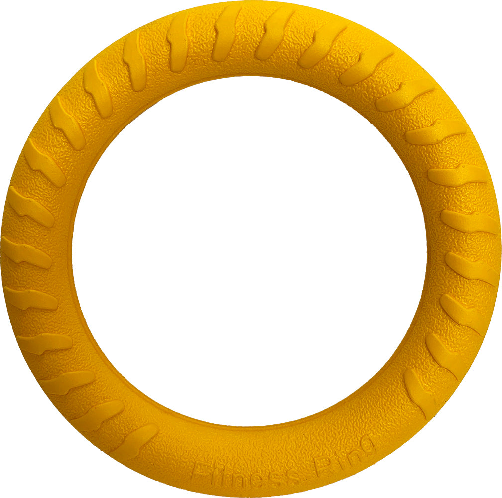 Hem & Boo Floating Ring Dog Toy, Yellow