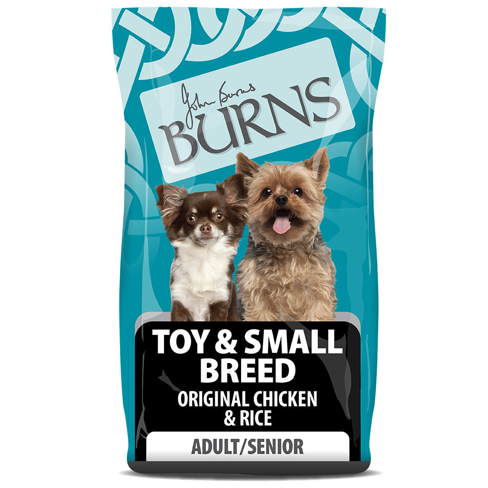 Burns Original Chicken & Rice Dry Dog Food for Toy & Small Breed Adult & Senior Dogs, 2kg
