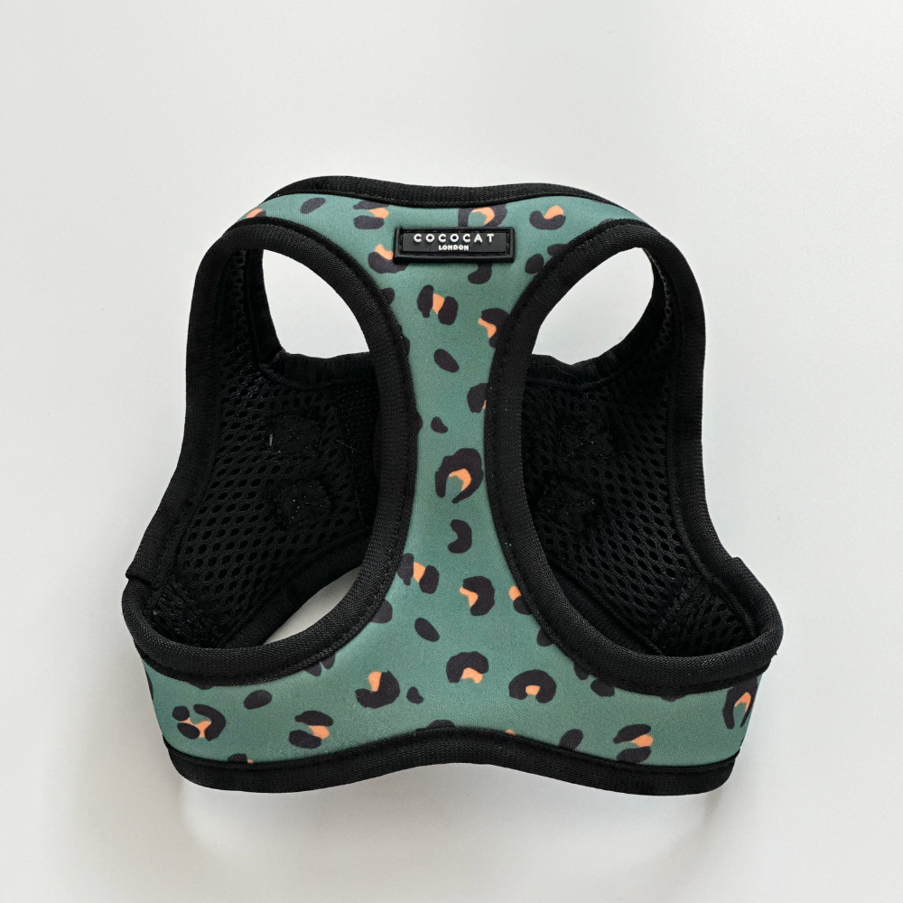 Cocopup Cat Harness, Khaki Leopard