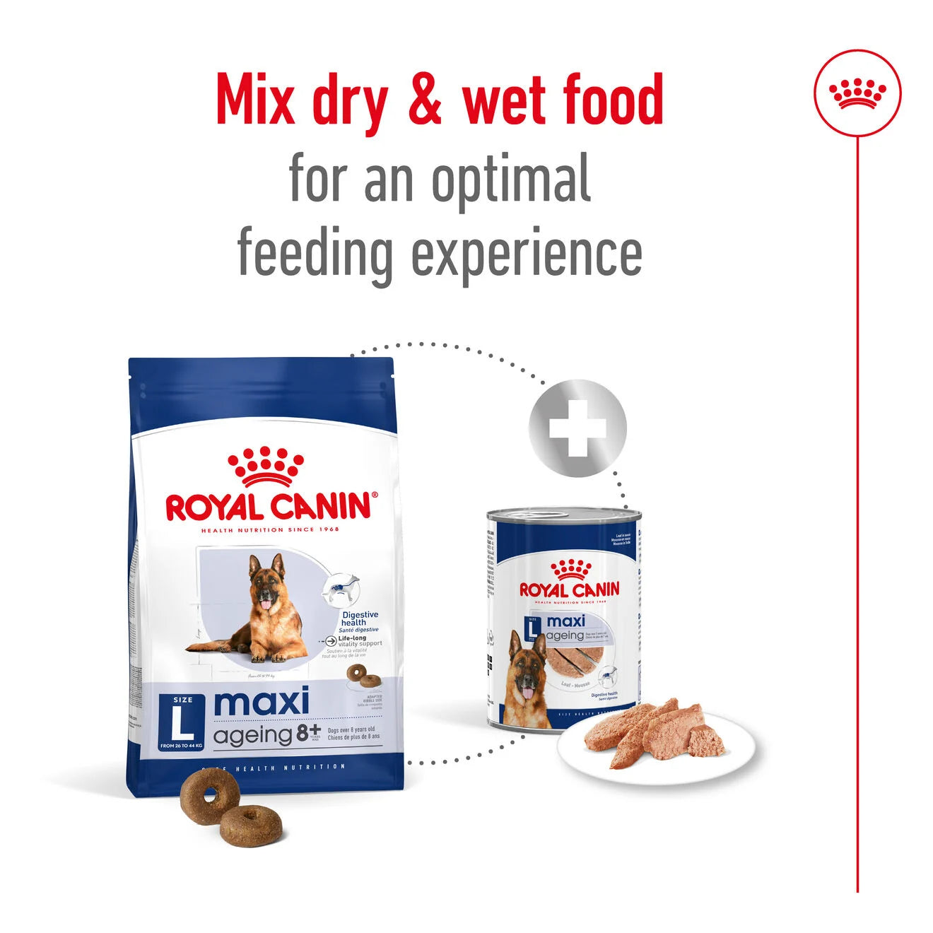 Royal Canin Ageing 8+ Dry Dog Food for Large Breed Senior Dogs, 15kg