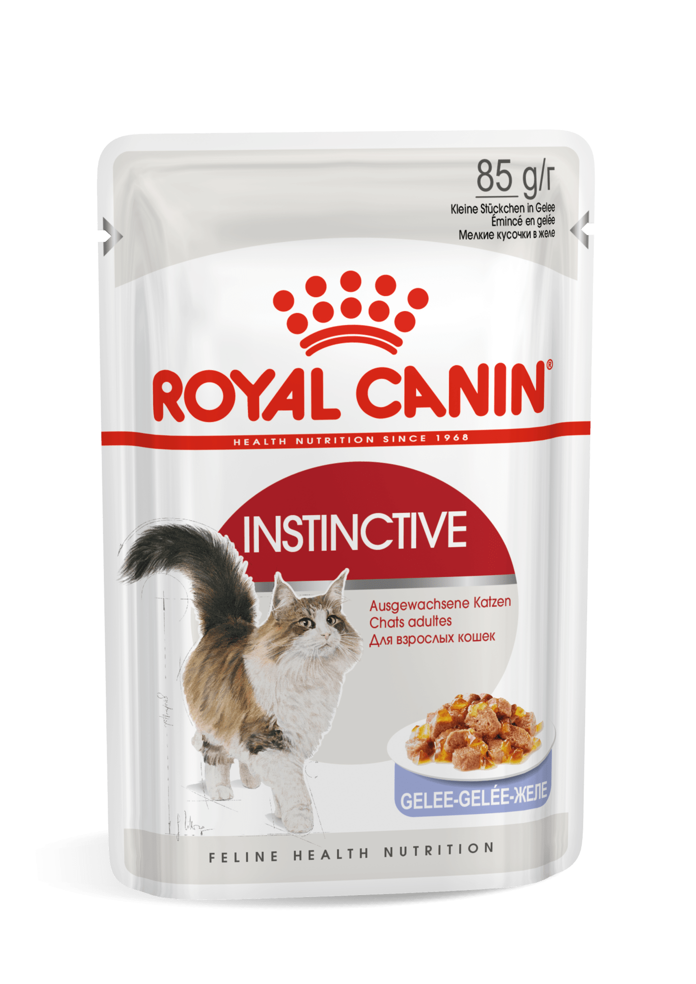 Royal Canin Instinctive Wet Cat Food Thin Slices In Jelly for Adult Cats, 85g