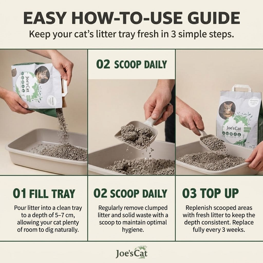 Joe's Cat Recycled Paper Clumping Litter, 3kg