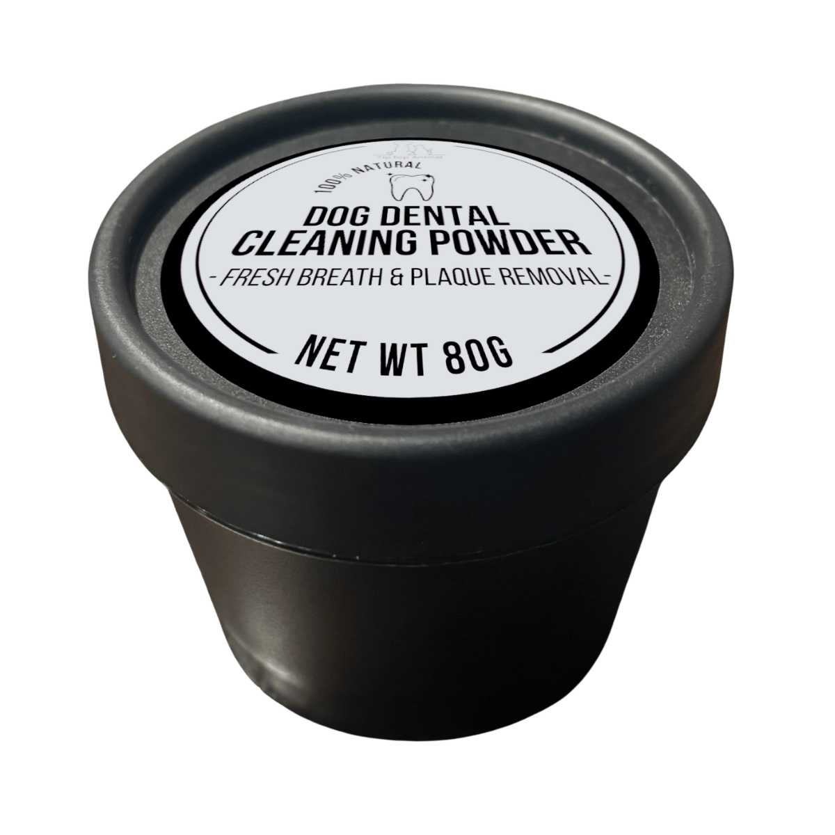 Tip Top Animal Dog Dental Teeth Cleaning Powder - Fresh Breath & Plaque Removal, 80g