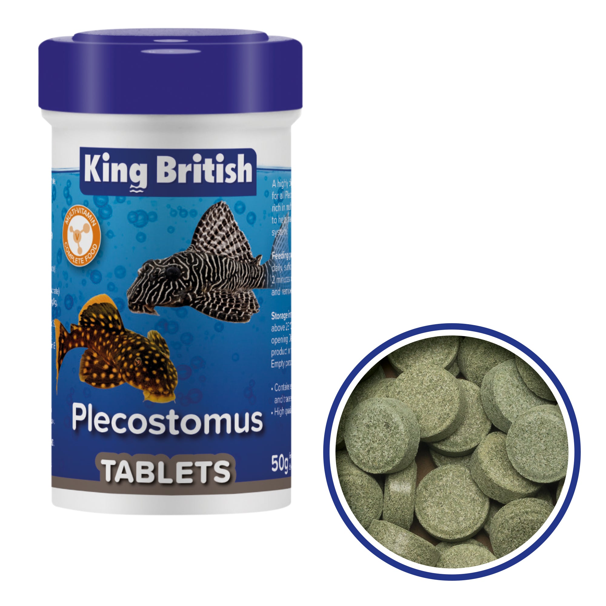 King British Plecostomus Tablets, 50g