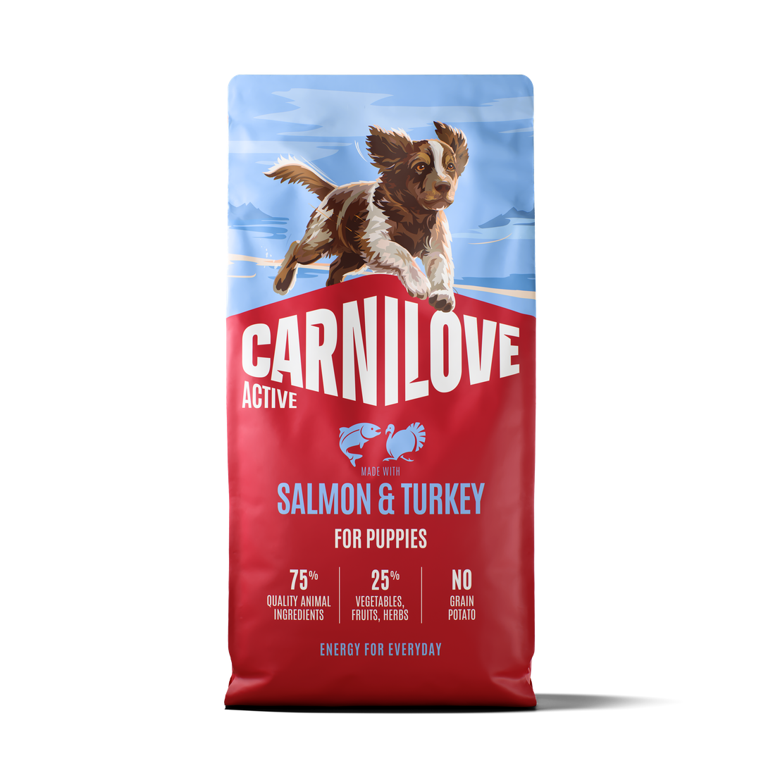 Carnilove Salmon & Turkey Dry Dog Food for Puppies