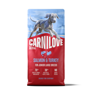 Carnilove Salmon & Turkey Dry Dog Food for Junior Large Breed Dogs