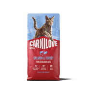 Carnilove Salmon & Turkey Dry Cat Food for Sterilised Cats, 2kg