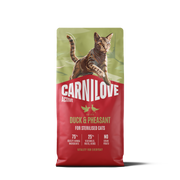 Carnilove Duck & Pheasant Dry Cat Food for Adult Sterilised Cats