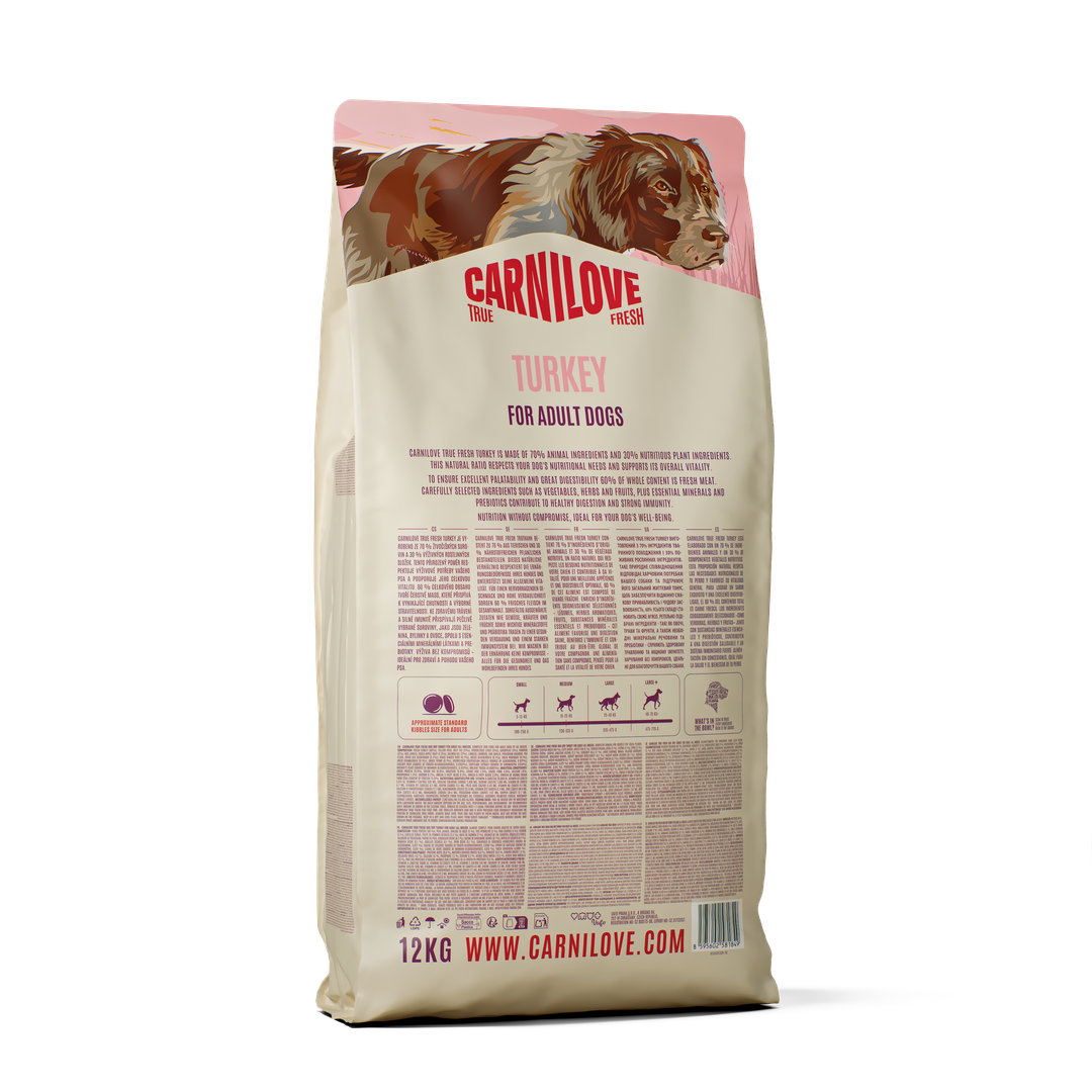 Carnilove True Fresh Turkey Dry Dog Food for Adult Dogs, 1.5kg