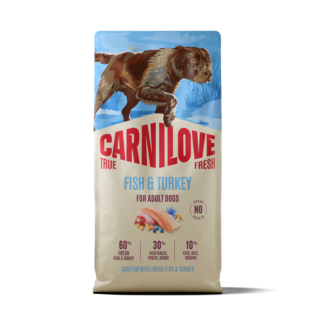 Carnilove True Fresh Fish & Turkey Dry Dog Food for Adult Dogs, 1.4kg