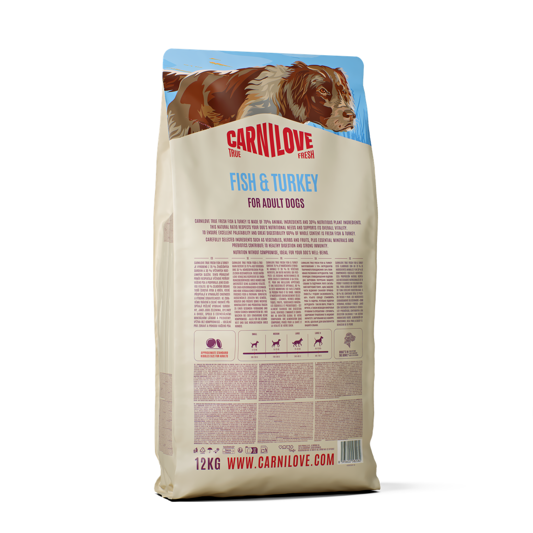 Carnilove True Fresh Fish & Turkey Dry Dog Food for Adult Dogs, 1.4kg