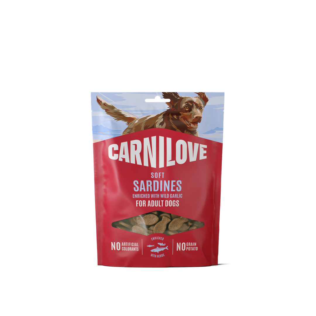 Carnilove Sardines Enriched with Wild Garlic Soft Dog Treats, 200g