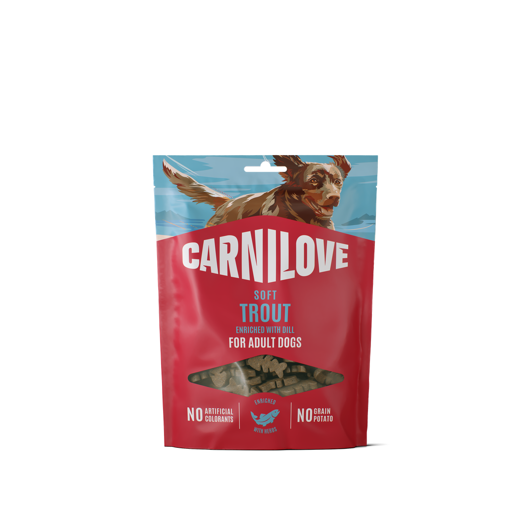 Carnilove Trout Enriched with Dill Soft Dog Treats, 200g