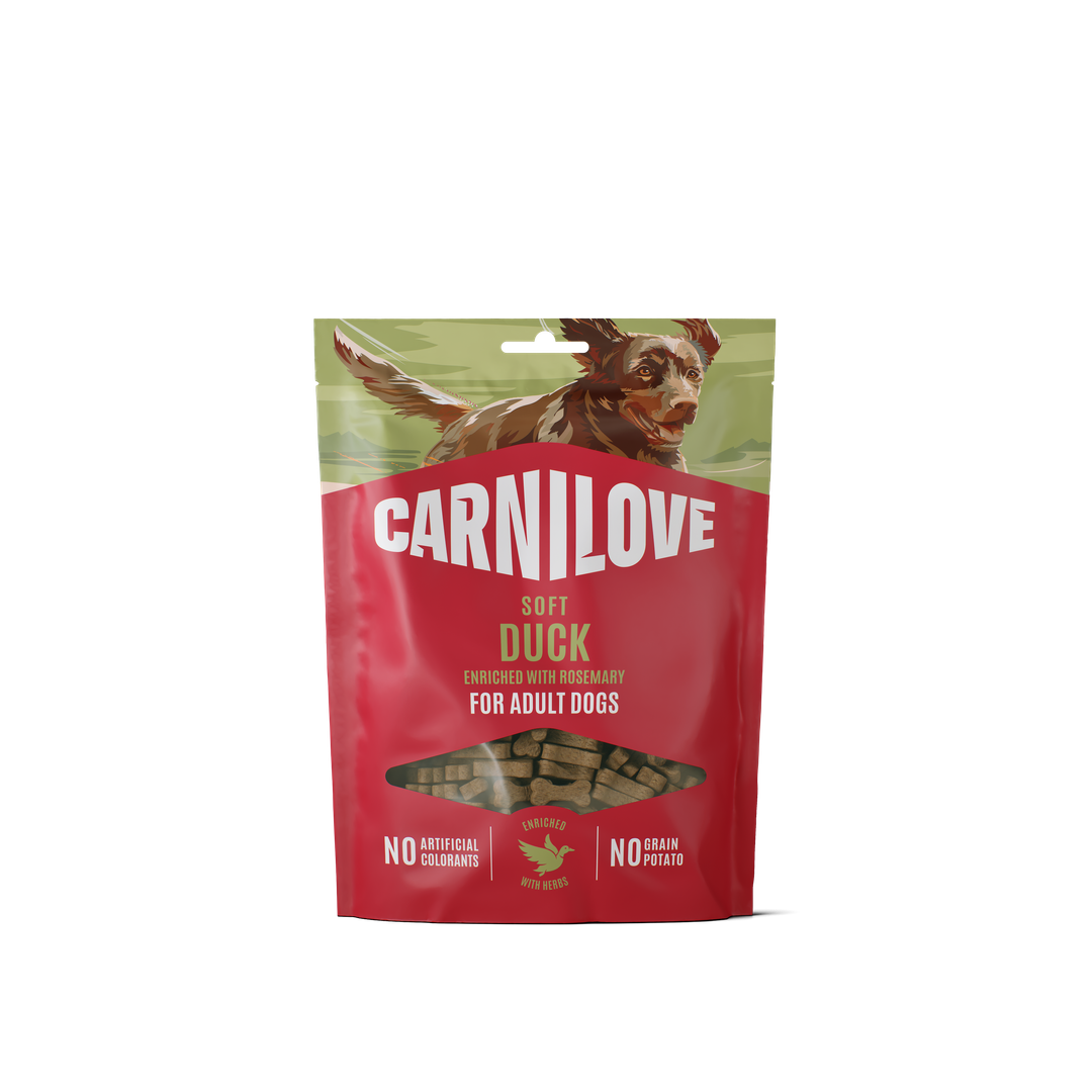 Carnilove Duck Enriched with Rosemary Soft Dog Treats, 200g