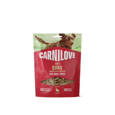 Carnilove Quail Enriched with Oregano Soft Dog Treats, 200g