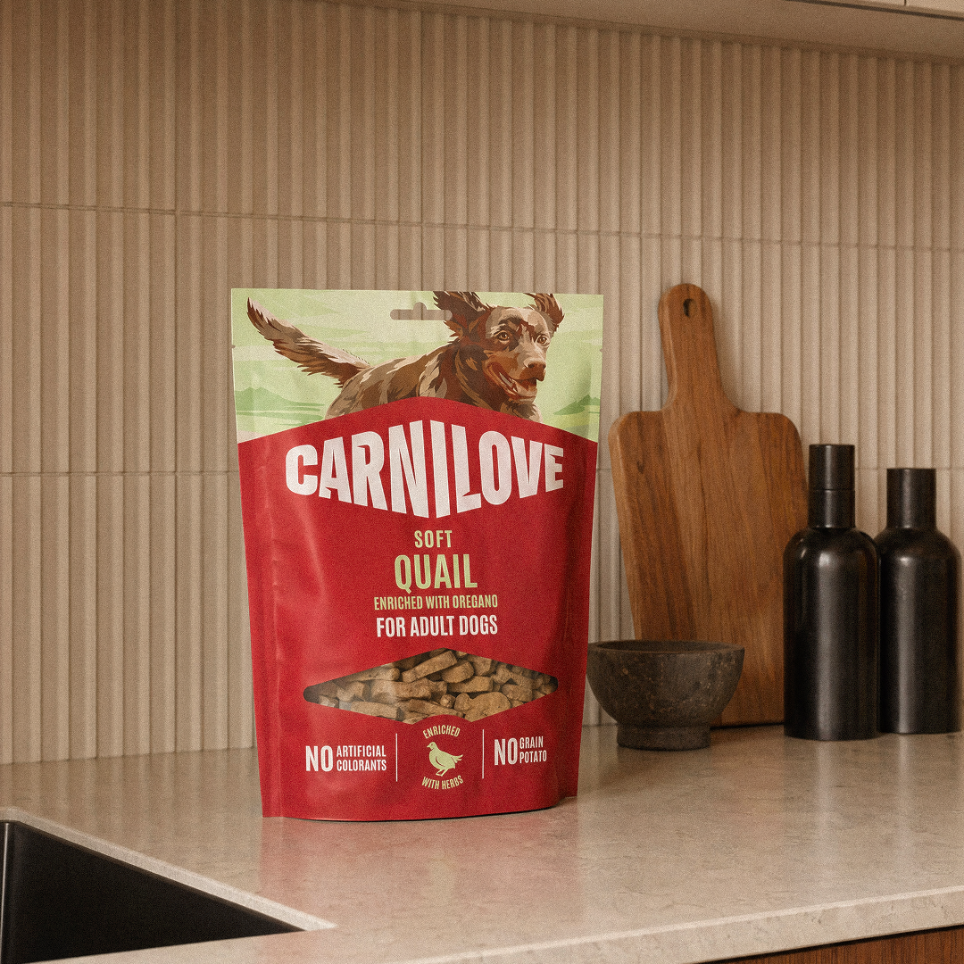 Carnilove Quail Enriched with Oregano Soft Dog Treats, 200g