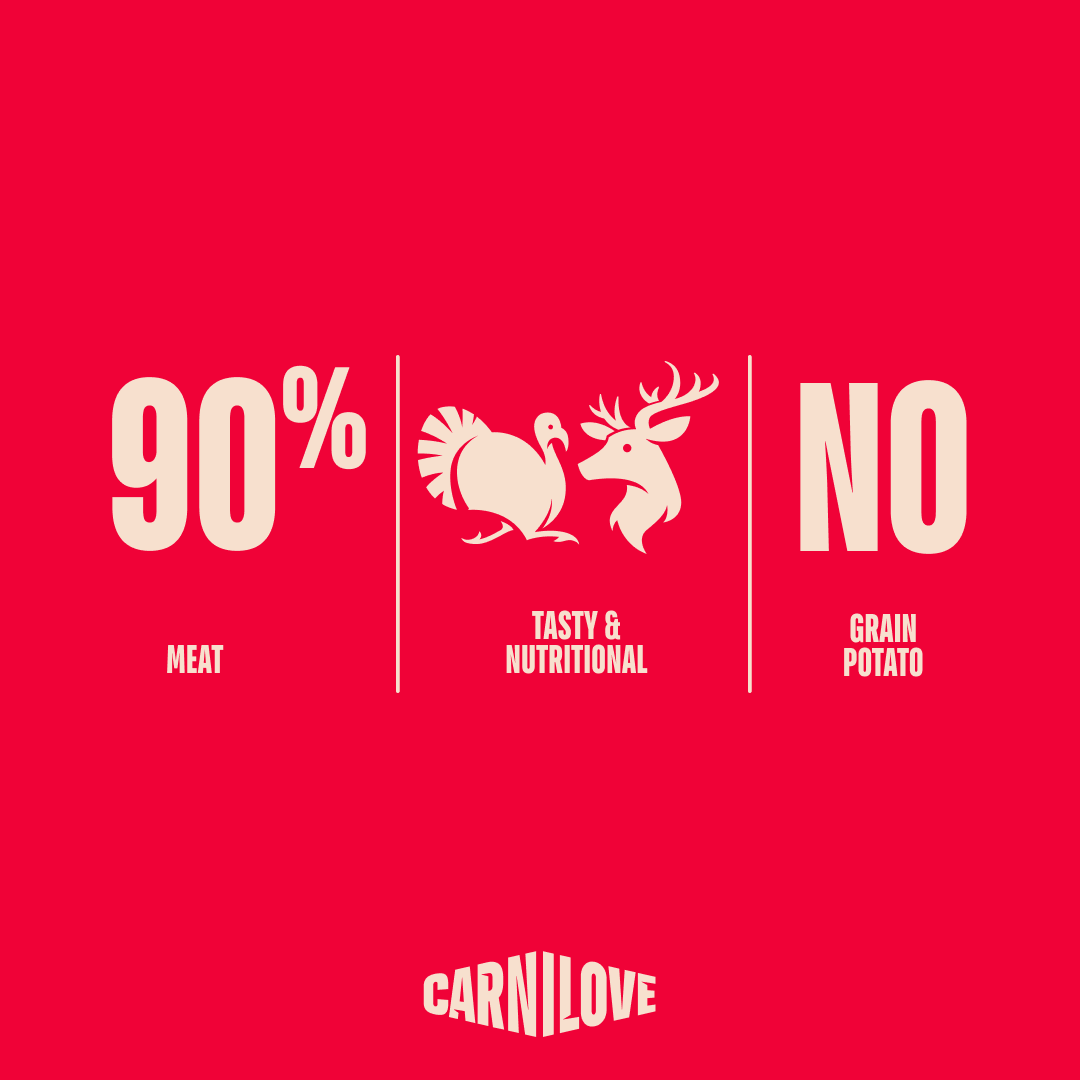 Carnilove Turkey with Venison Jerky Fillet Dog Treat for Adult Dogs, 100g