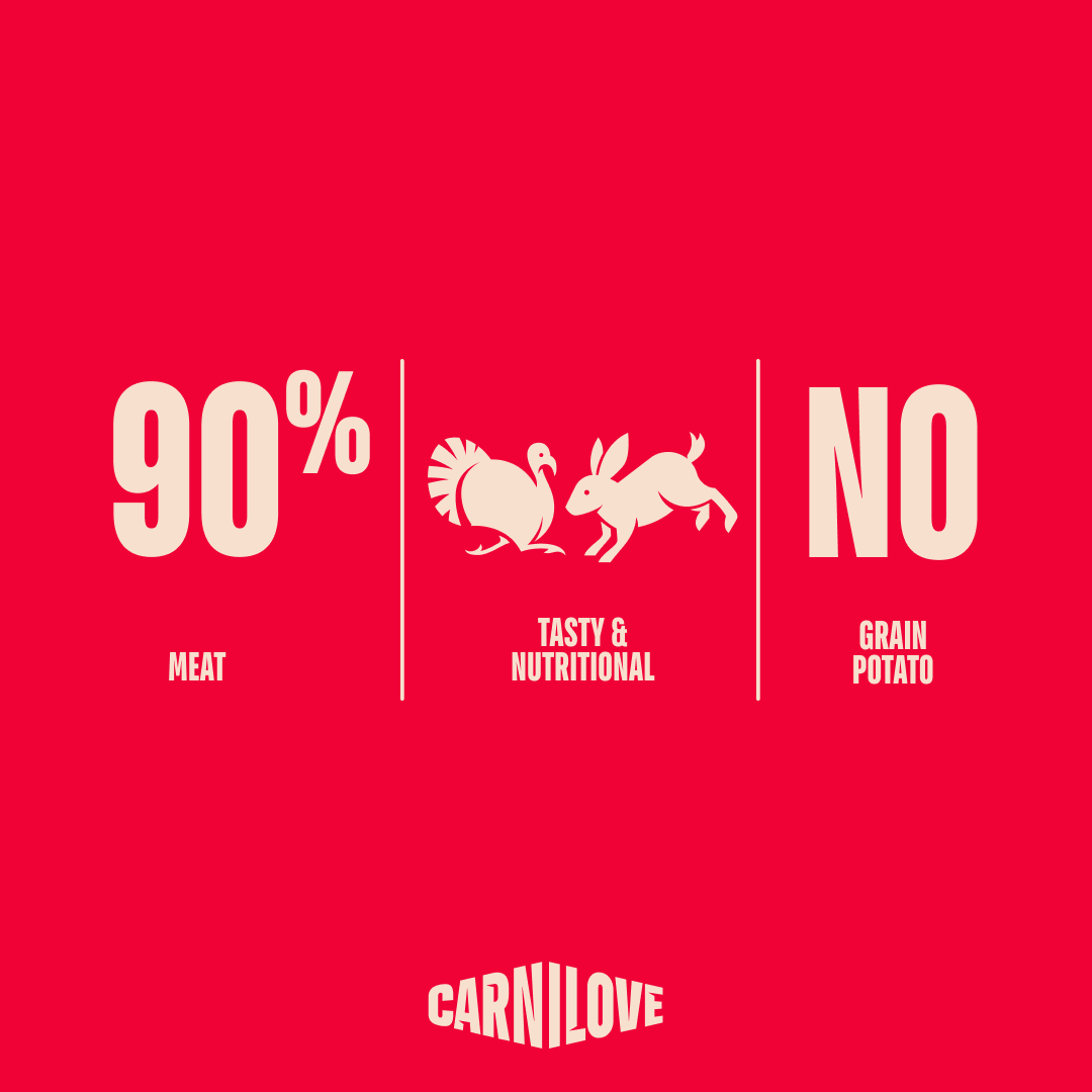 Carnilove Turkey & Rabbit Jerky Bar Dog Treat for Adult Dogs, 100g