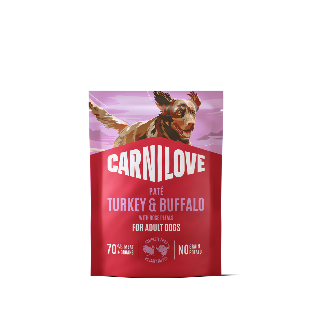 Carnilove Turkey & Buffalo with Rose Petals Wet Dog Food for Adult Dogs, 300g