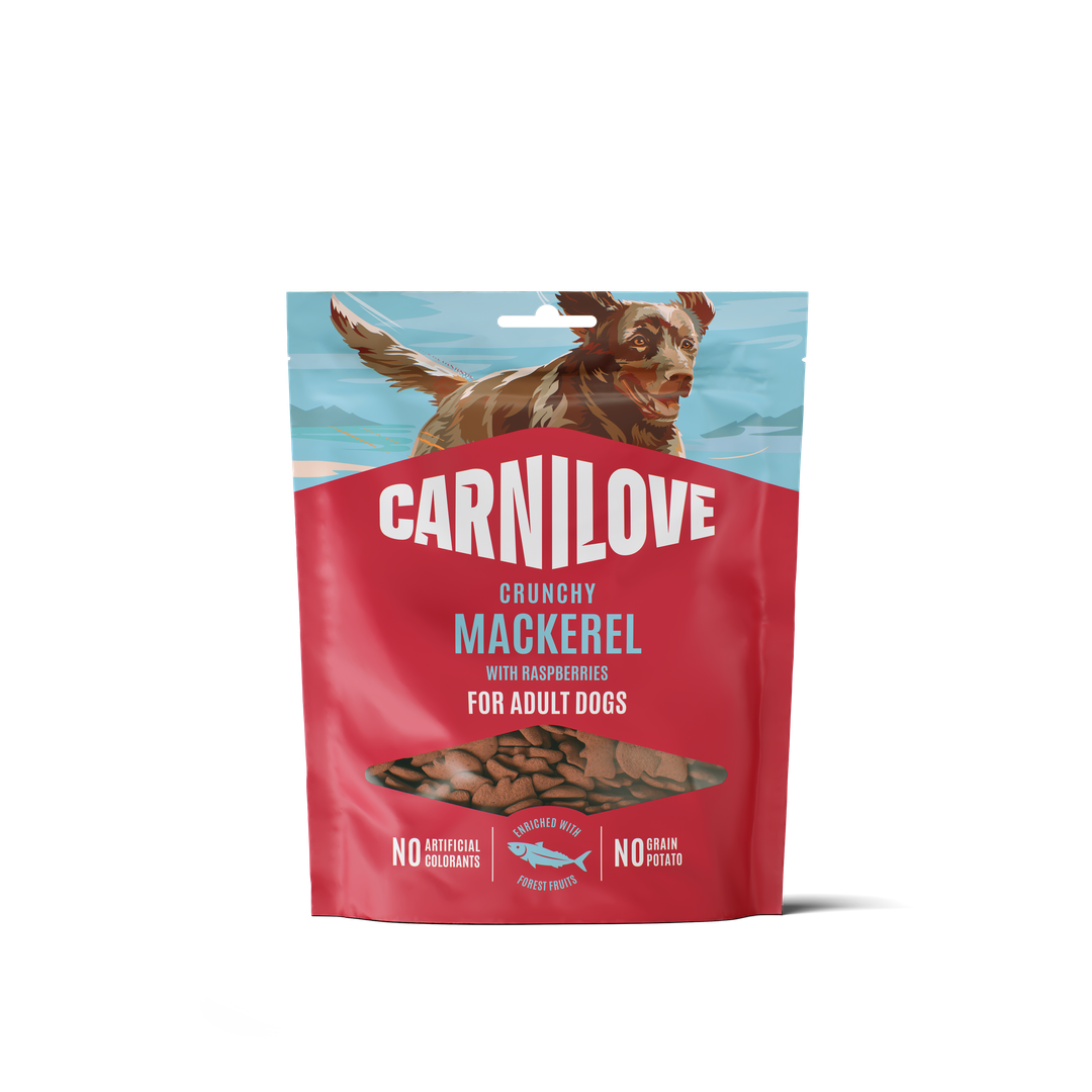 Carnilove Mackerel with Raspberries Crunchy Dog Treats, 200g