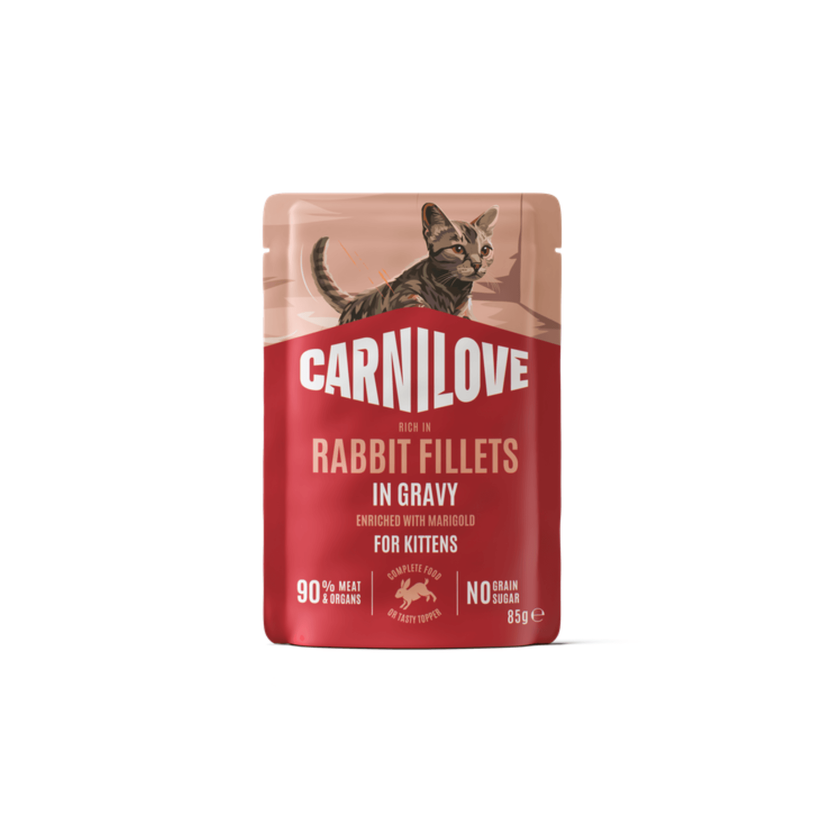 Carnilove Rabbit with Marigold in Gravy Wet Cat Food for Kittens, 85g