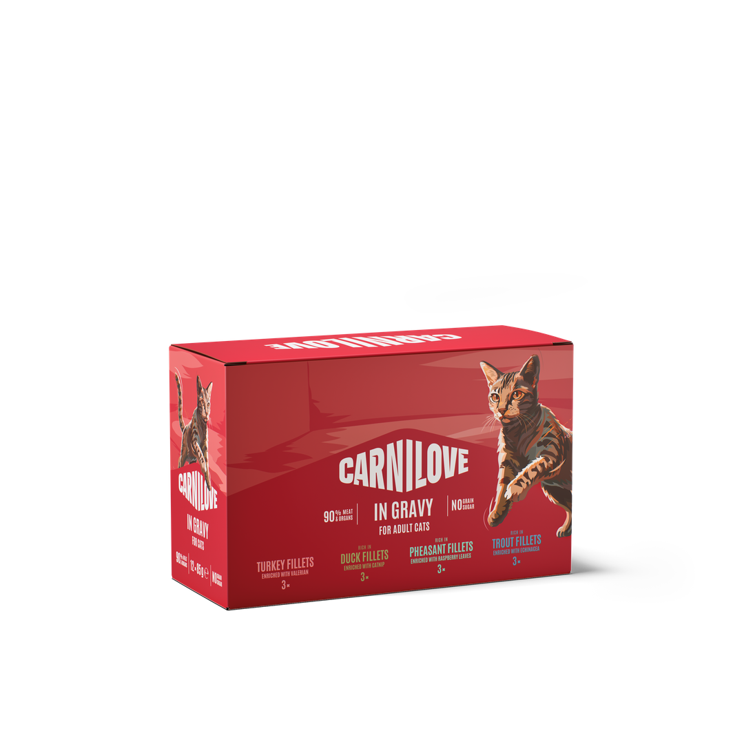 Carnilove Wet Cat Food Multipack for Adult Cats, 12 x 85g