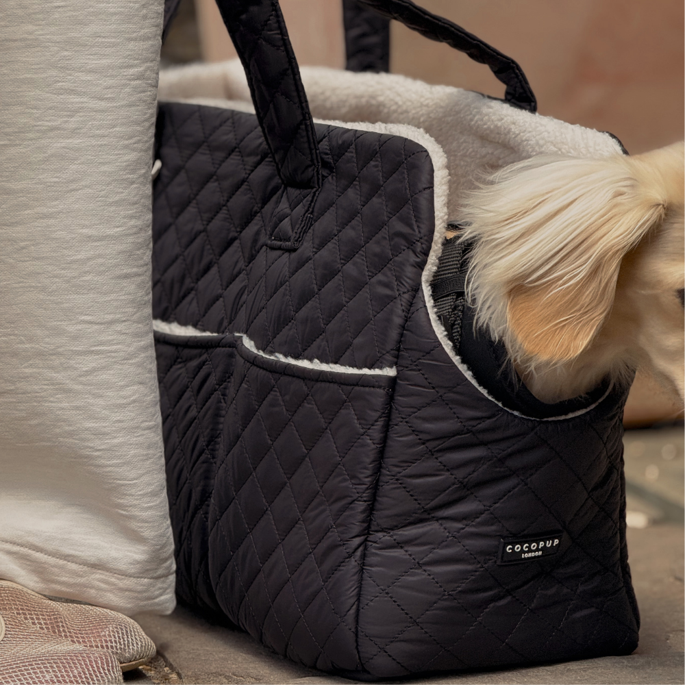 Cocopup Quilted Black Dog Carrier