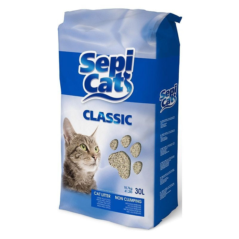 Sepicat Classic Lightweight Non-Clumping Cat Litter, 30L