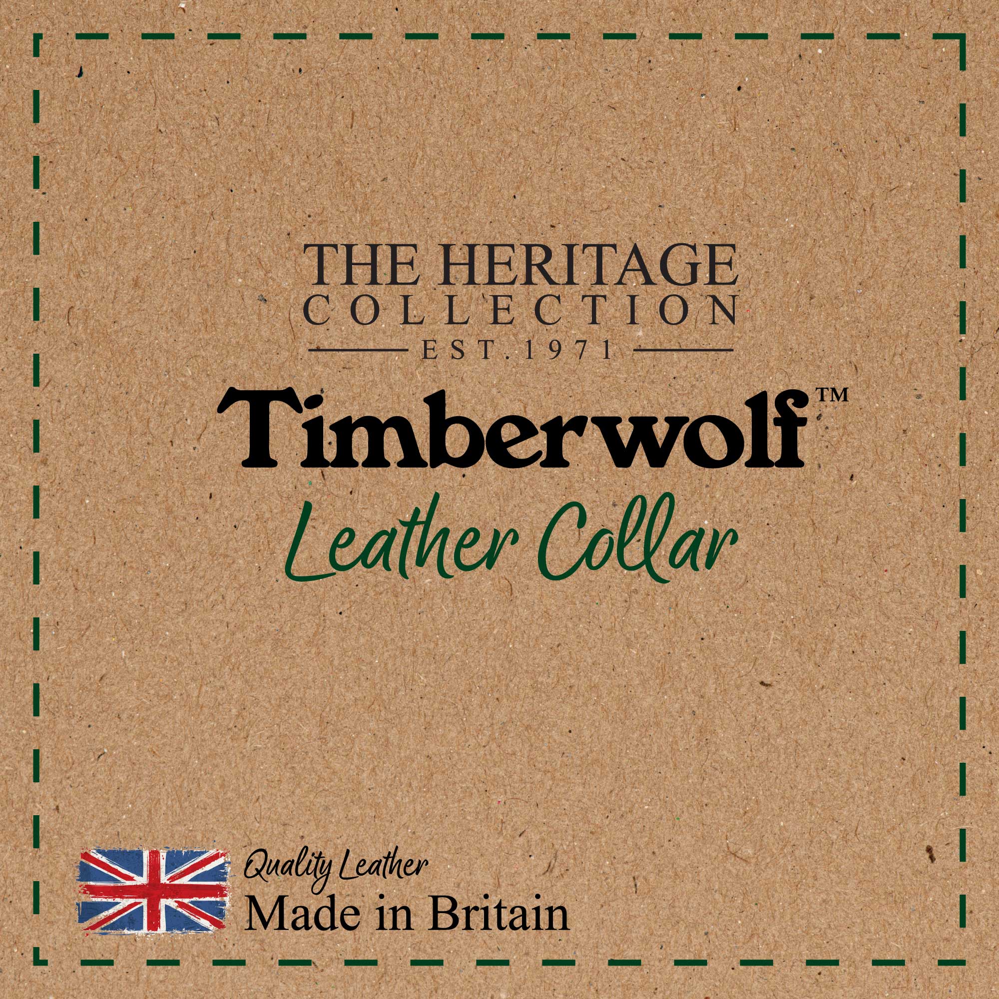 Ancol Timberwolf Blue Leather Dog Collar, Size 3 (28-36cm)