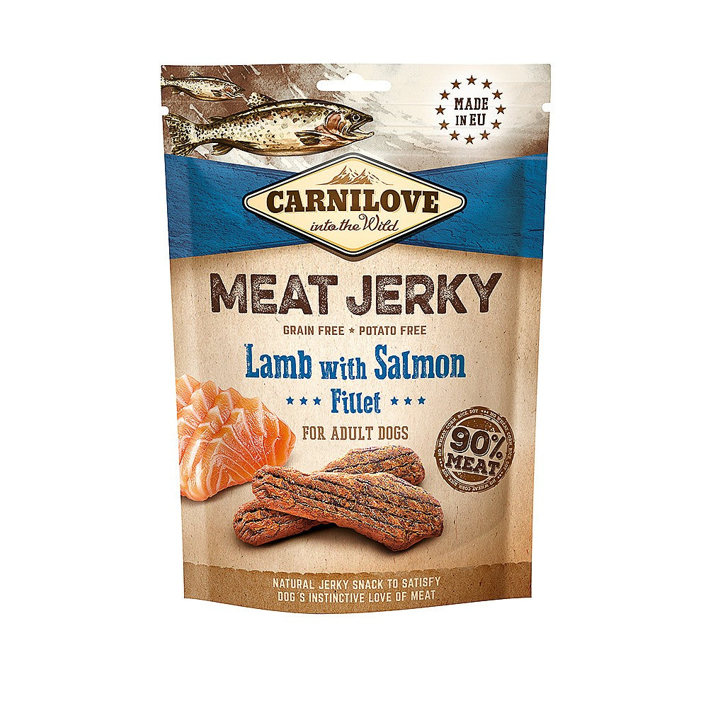 Carnilove Lamb with Salmon Jerky Fillet Dog Treat for Adult Dogs, 100g
