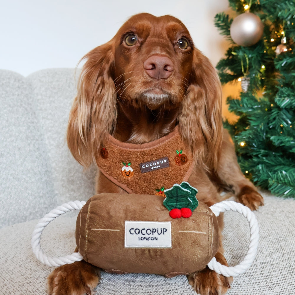 Cocopup Yule Log Christmas Dog Toy