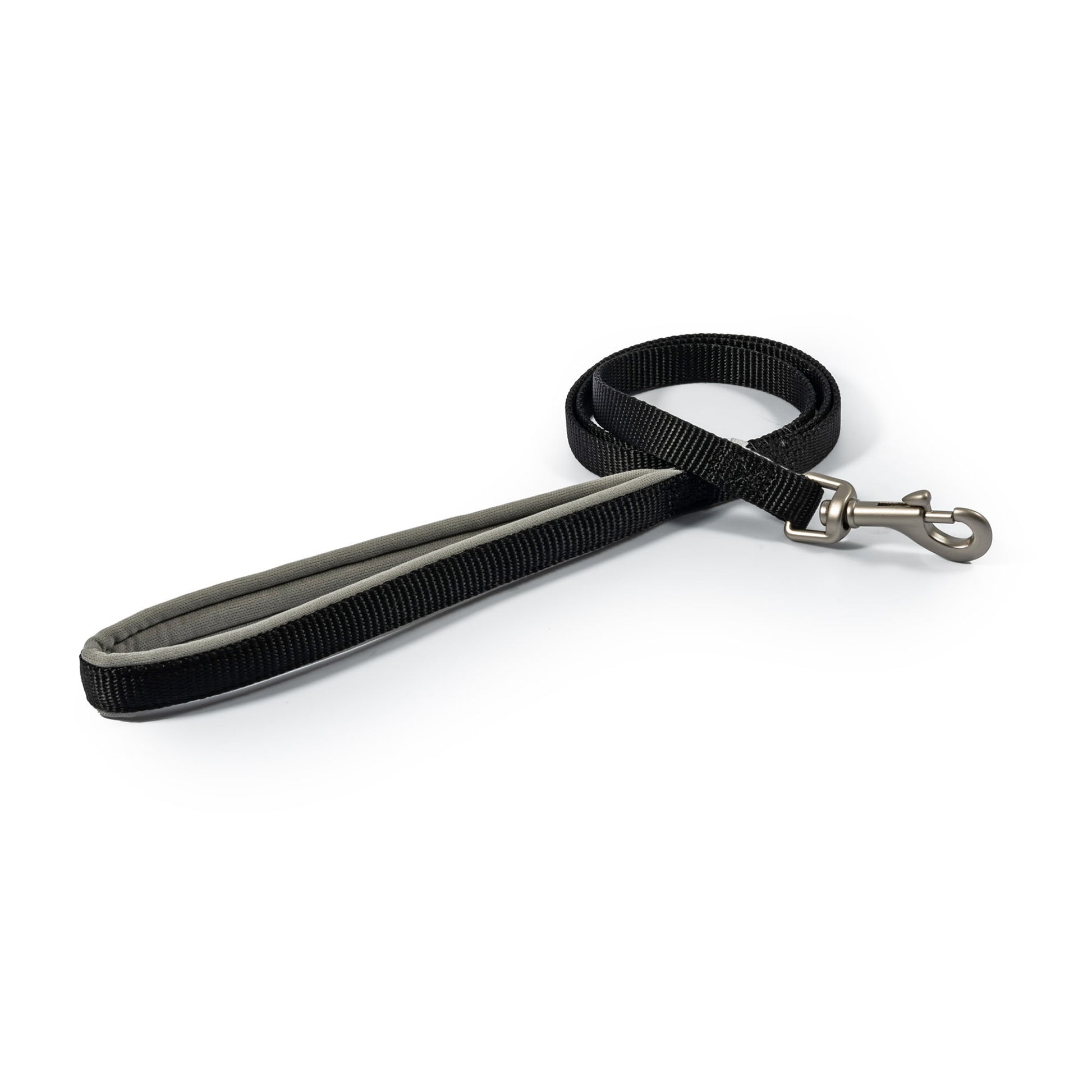 Ancol Viva Padded Black Dog Lead, 1m x 12mm