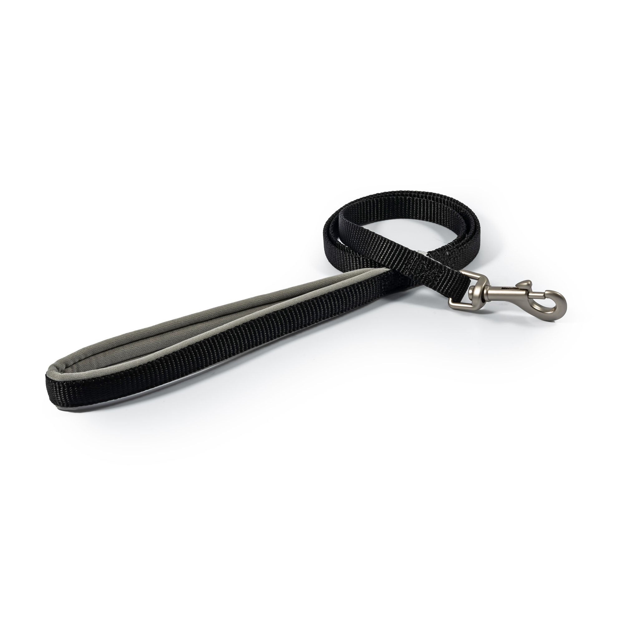 Ancol Viva Padded Black Dog Lead, 1m x 12mm