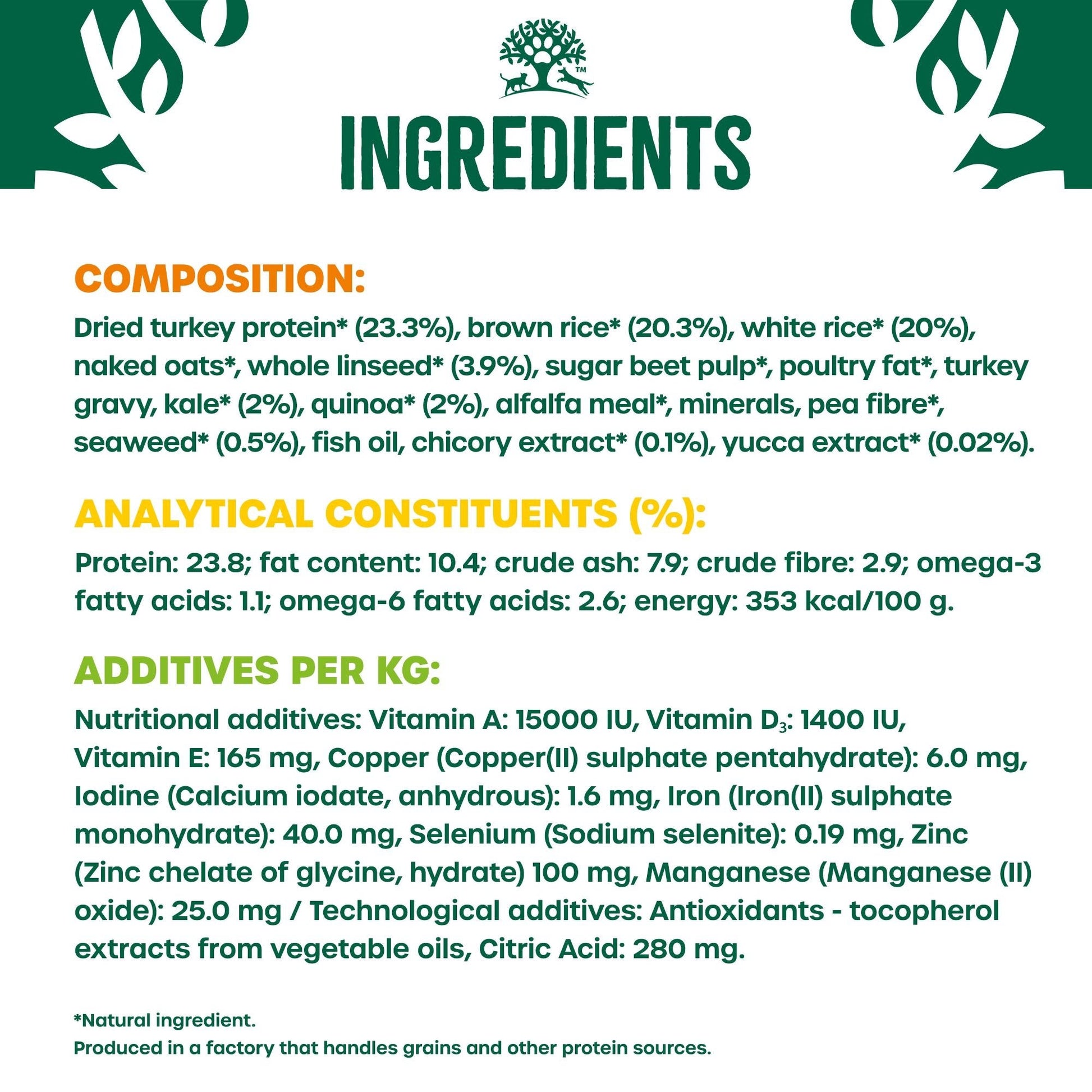 James Wellbeloved Turkey with Kale & Quinoa Superfoods Dry Dog Food for Adult Dogs, 10kg