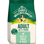 James Wellbeloved Duck & Rice Dry Dog Food for Adult Dogs, 15kg