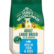 James Wellbeloved Fish & Rice Dry Dog Food for Large Breed Adult Dogs, 15kg