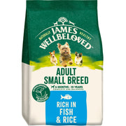James Wellbeloved Fish & Rice Dry Dog Food for Small Breed Adult Dogs, 7.5kg