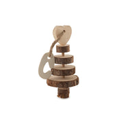 Ancol Burrow & Squeak Wooden Ring Tree Gnaw
