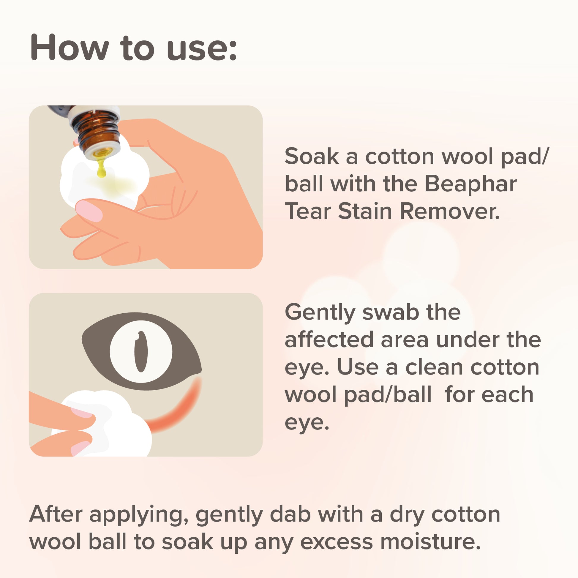 Beaphar Tear Stain Remover Liquid for Cats & Dogs, 50ml