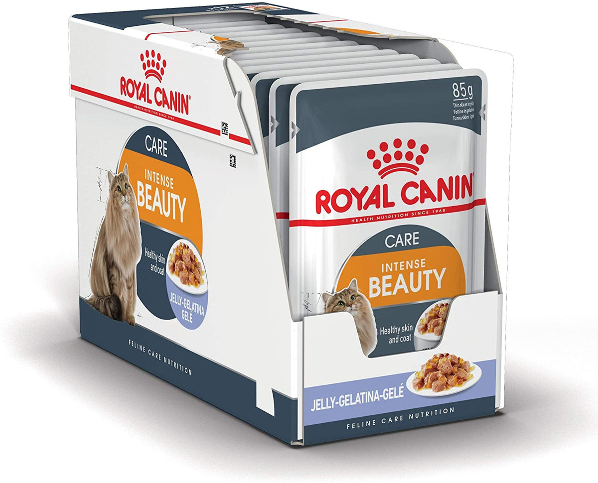 Royal Canin Hair & Skin Care Wet Cat Food Thin Slices In Jelly for Adult Cats, 85g