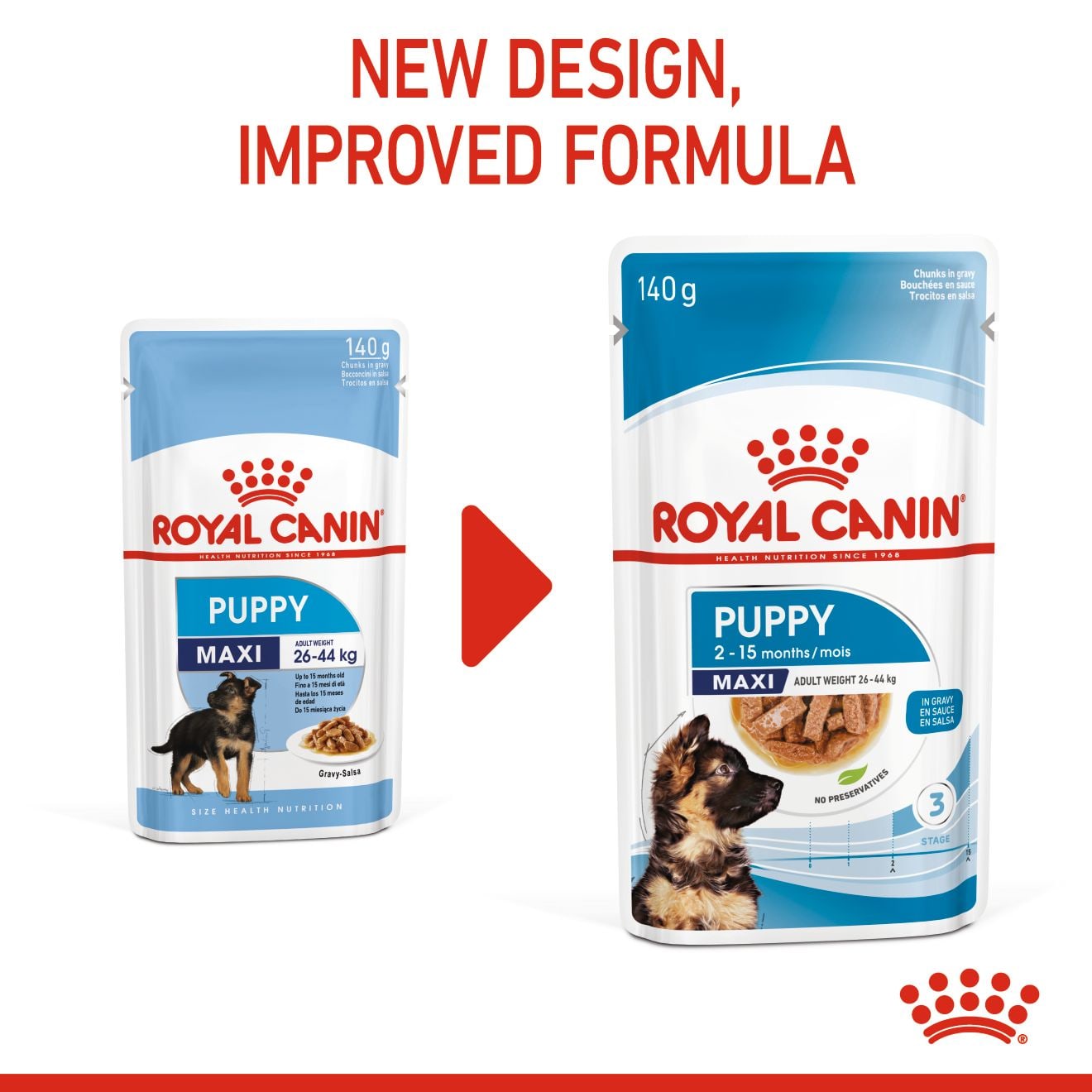 Royal Canin Wet Dog Food Chunks In Gravy for Large Breed Puppies, 140g