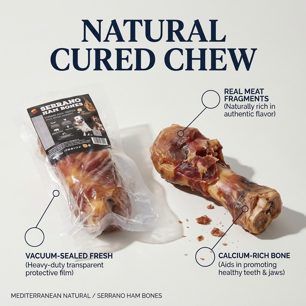 Mediterranean Natural Serrano Ham Leg Dog Treat