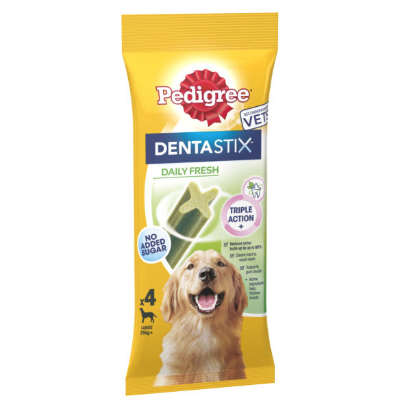 Pedigree Dentastix Daily Fresh Dog Treats for Large Breed Dogs