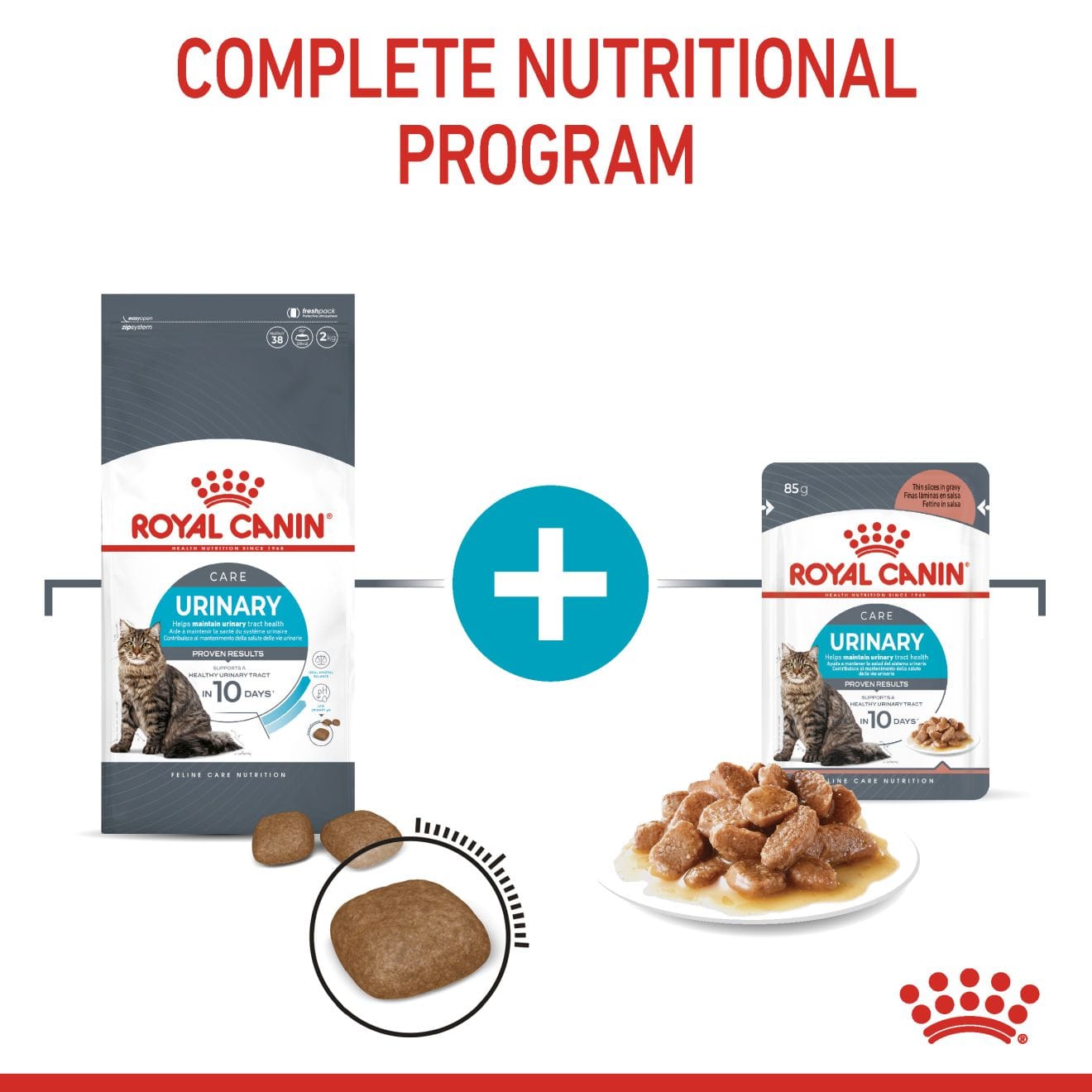 Royal Canin Urinary Care Wet Cat Food Thin Slices In Gravy for Adult Cats, 85g