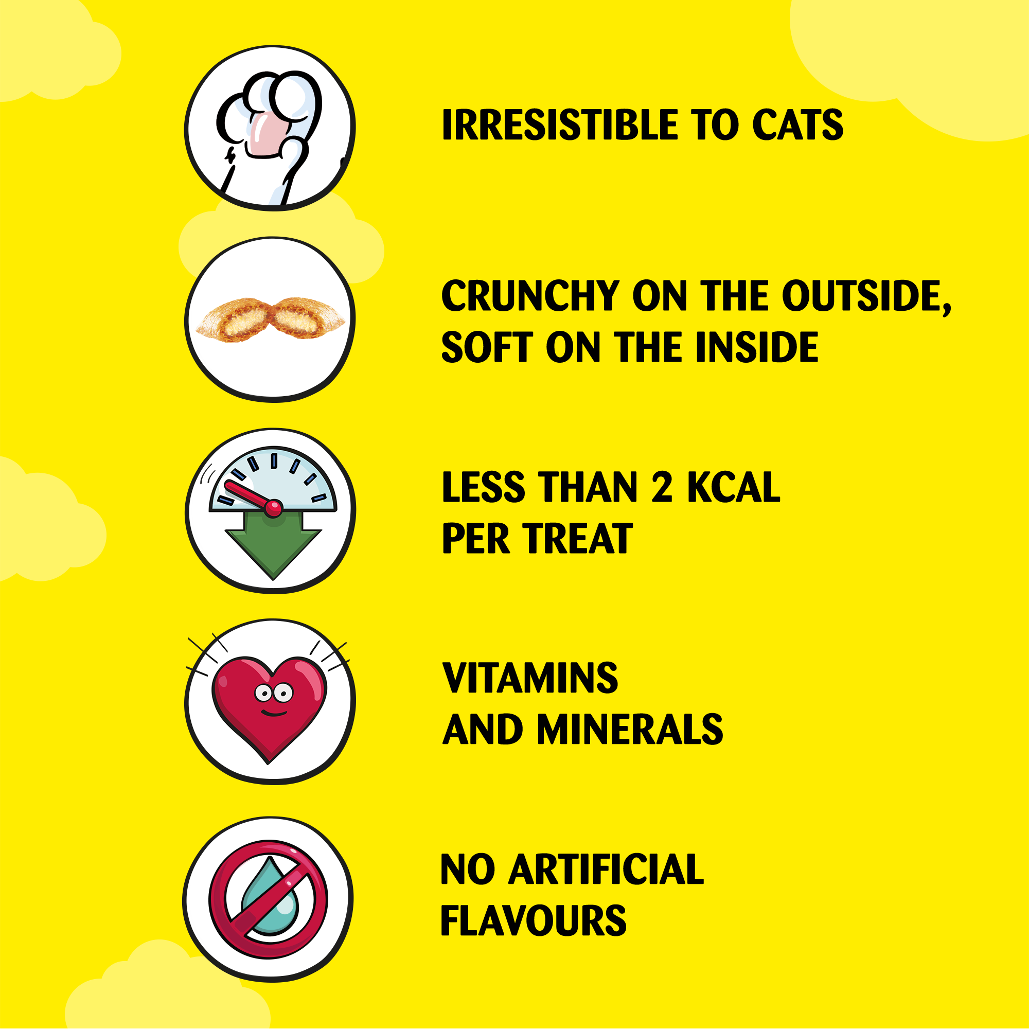Dreamies Cat Treats with Chicken, 350g Mega Tub
