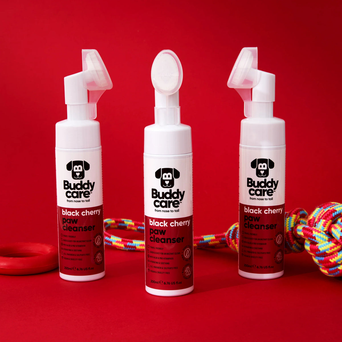 Buddycare Black Cherry Paw Cleanser, 200ml