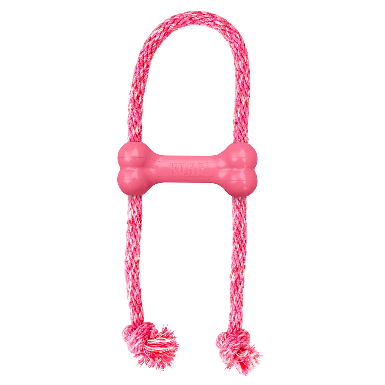 Kong Puppy Goodie Bone With Rope, Extra Small