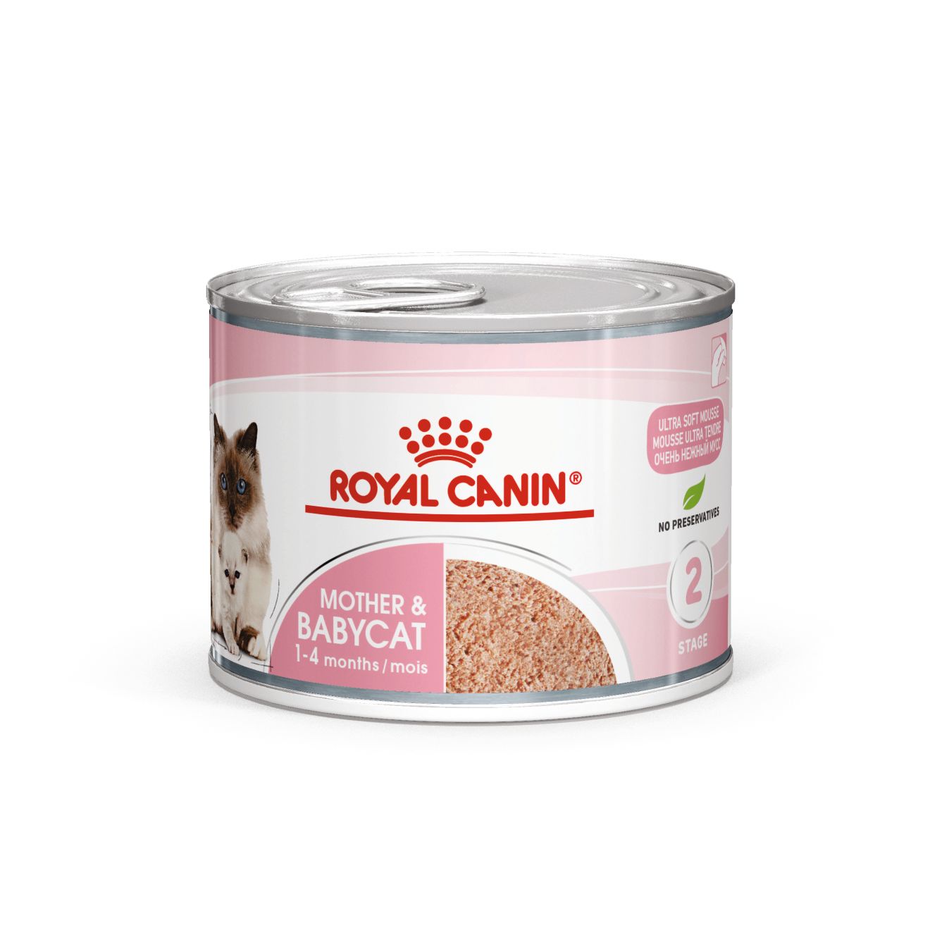 Royal Canin Mother & Babycat Ultra Soft Mousse Wet Cat Food for Adult Cats & Kittens, 195g