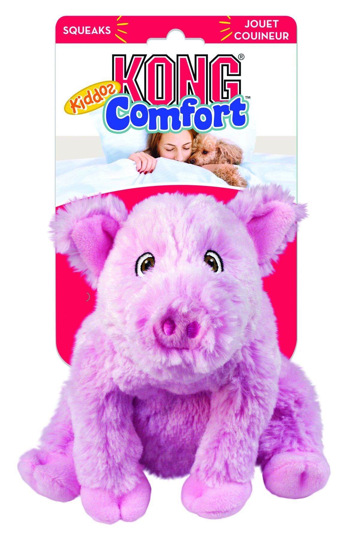 Kong Comfort Kiddos Pig Dog Toy, Small