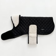 Cocopup Midnight Black Luxe Quilted Dog Coat, Medium